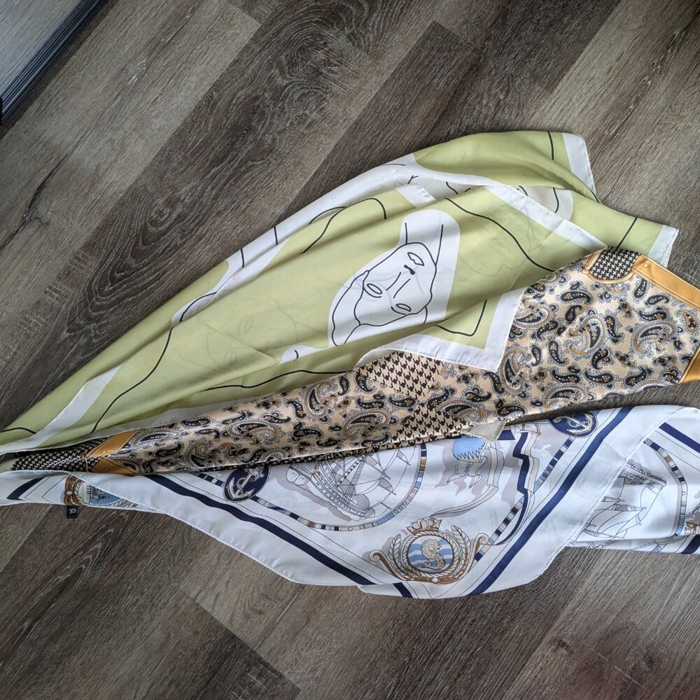 Bundle of 3 scarves 25 inches * 25 inches